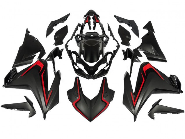 2022-2023 Honda CBR500R Motorcycle Fairing - Matte Black Red Australia