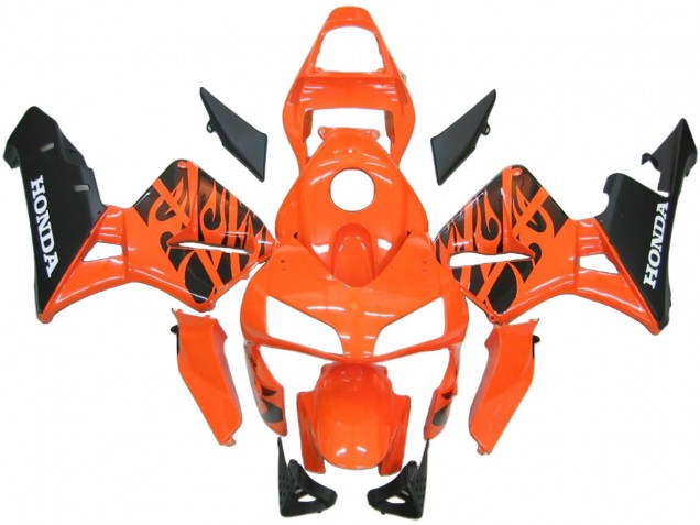 2003-2004 Honda CBR600RR Abs Fairings - Orange White Red Glossy Black Repsol Australia