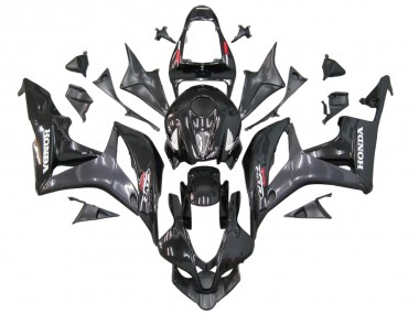 Affordable 2007-2008 Honda CBR600RR Motorcycle Fairings - Grey Glossy Black with Decals Australia