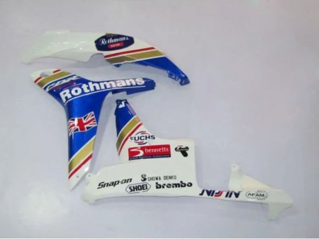 2007-2008 Honda CBR600RR Motorcycle Fairings - White Blue Yellow Rothmans Australia