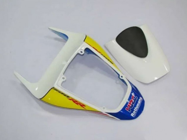 2007-2008 Honda CBR600RR Motorcycle Fairings - White Blue Yellow Rothmans Australia