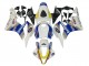 2007-2008 Honda CBR600RR Motorcycle Fairings - White Blue Yellow Rothmans Australia