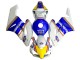 2004-2005 Honda CBR1000RR Motorcycle Fairings - White Blue Yellow Rothmans Australia