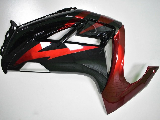 2012-2016 Kawasaki EX650 Motorcycle Fairings - Red Glossy Black Australia