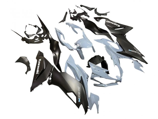 2019-2022 Kawasaki ZX6R Motorcycle Fairings - Grey Matte Black Australia