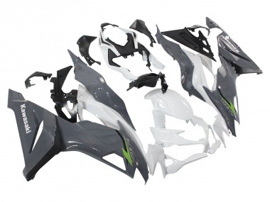 Affordable 2019-2022 Kawasaki ZX6R Motorcycle Fairings - White Grey Green Australia