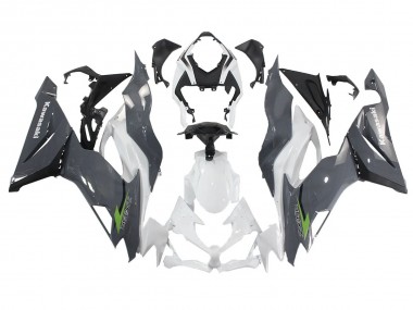 Affordable 2019-2022 Kawasaki ZX6R Motorcycle Fairings - White Grey Green Australia