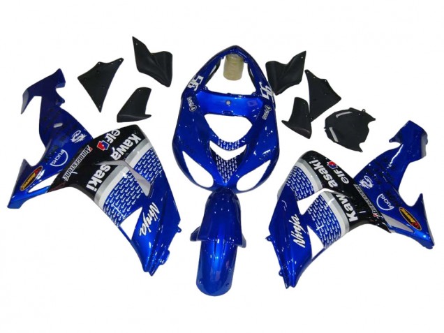 2006-2007 Kawasaki ZX10R Motorcycle Fairings - Blue White Black Elf Australia
