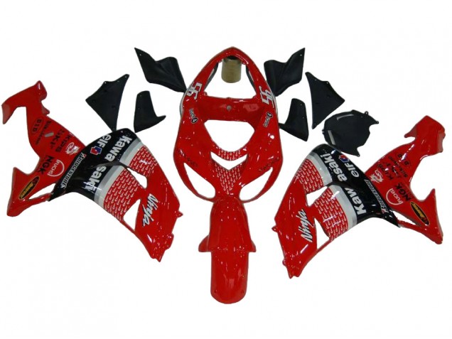 2006-2007 Kawasaki ZX10R Motorcycle Fairings - Red Silver Grey Black Elf 56 Australia
