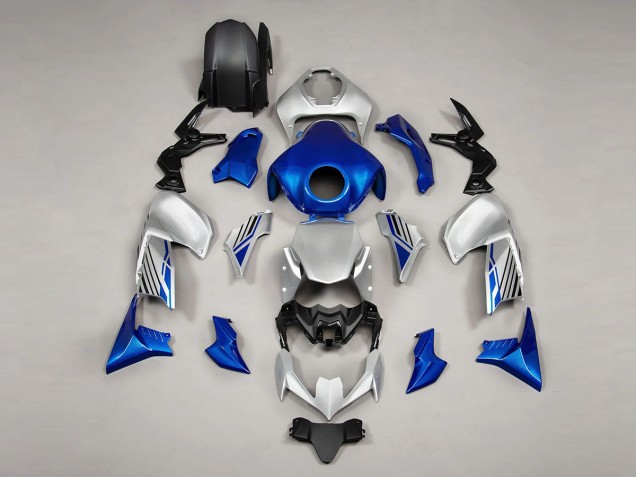 2020-2024 Kawasaki Z900 Motorcycle Fairings - Blue Silver Australia