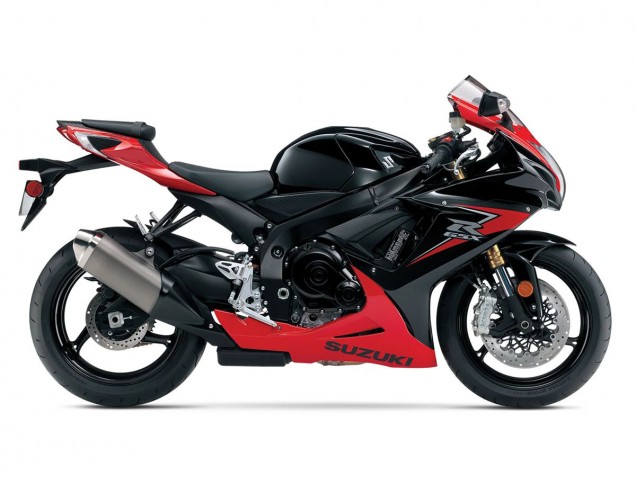 2011-2024 Suzuki GSXR 600/750 Motorcycle Fairings - Red Glossy Black Australia