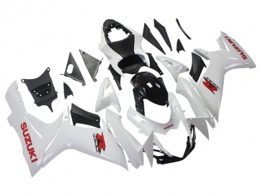 Affordable 2011-2024 Suzuki GSXR 600/750 Motorcycle Fairings - White Glossy Black Red Decal Australia