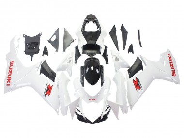 Affordable 2011-2024 Suzuki GSXR 600/750 Motorcycle Fairings - White Glossy Black Red Decal Australia