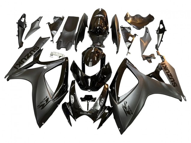 2006-2007 Suzuki GSXR 600/750 Motorcycle Fairings - Glossy Black Matte Black Australia