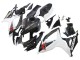 2006-2007 Suzuki GSXR 600/750 Motorcycle Fairings - Black White Carbon Fiber Style Australia
