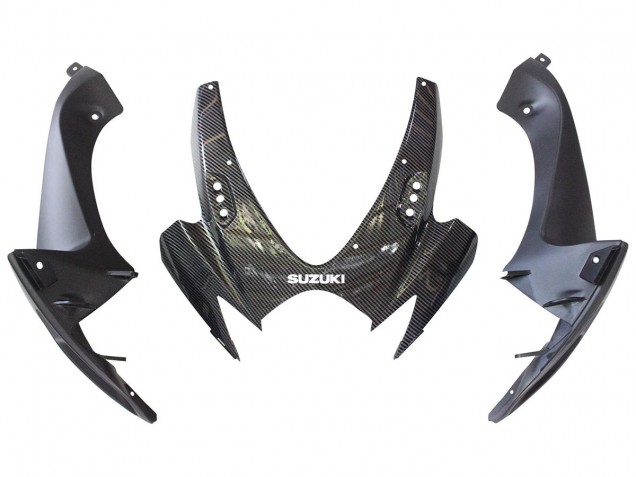 2006-2007 Suzuki GSXR 600/750 Motorcycle Fairings - Black White Carbon Fiber Style Australia
