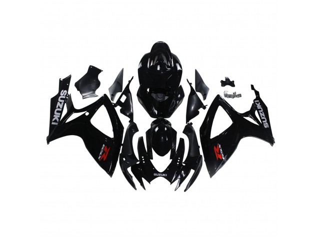 2006-2007 Suzuki GSXR 600/750 Motorcycle Fairings - Glossy Black Australia
