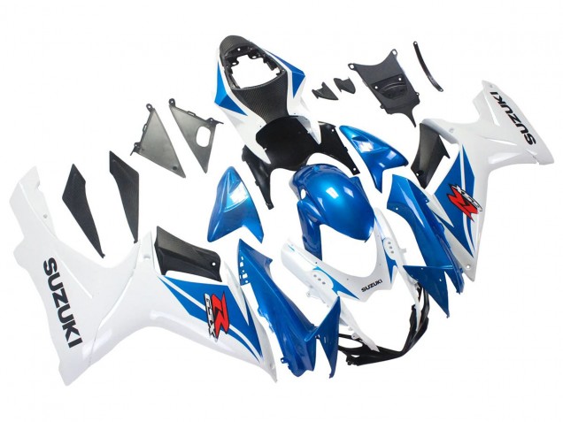 2011-2024 Suzuki GSXR 600/750 Motorcycle Fairings - Blue White Australia