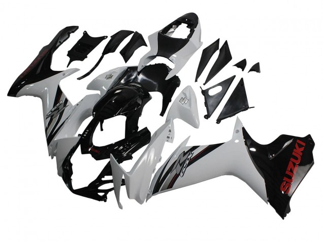 2011-2024 Suzuki GSXR 600/750 Motorcycle Fairings - White Glossy Black Australia