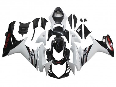 Affordable 2011-2024 Suzuki GSXR 600/750 Motorcycle Fairings - White Glossy Black Australia