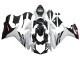 2011-2024 Suzuki GSXR 600/750 Motorcycle Fairings - White Glossy Black Australia