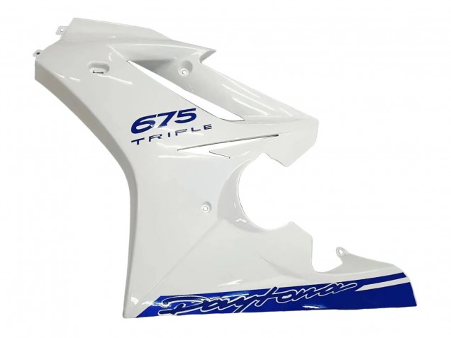 2006-2008 Triumph Daytona 675 Motorcycle Fairings - White Blue Australia