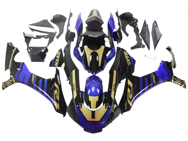 2015-2019 Yamaha YZF R1 Motorcycle Fairings - Blue Gold Black Australia