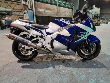 Affordable 1996-2007 Suzuki GSXR 1300 Hayabusa Motorcycle Fairings - Blue White Australia