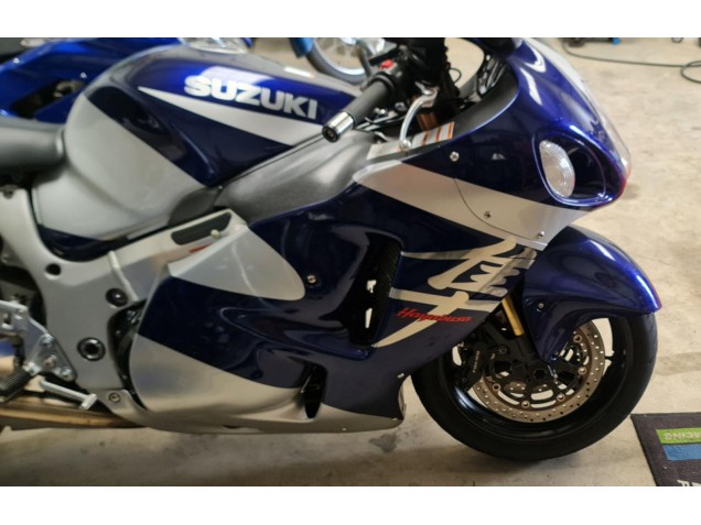 1996-2007 Suzuki GSXR 1300 Hayabusa Motorcycle Fairings - Blue White Australia