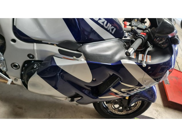 1996-2007 Suzuki GSXR 1300 Hayabusa Motorcycle Fairings - Blue White Australia