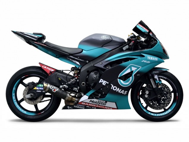 2008-2016 Yamaha YZF R6 Motorcycle Fairings - Light Green White Black Petronas Australia