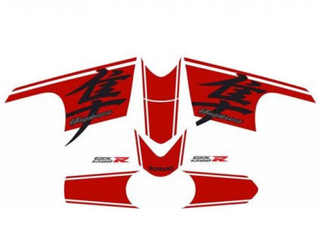 2008-2020 Suzuki GSXR 1300 Hayabusa Motorcycle Fairing - Glossy Black Red Australia