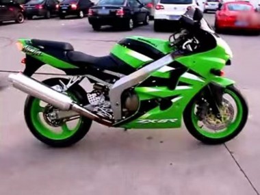 Affordable 2000-2002 Kawasaki ZX6R Motorcycle Fairing - Green White Black Australia