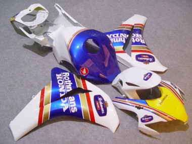 Affordable 2008-2011 Honda CBR1000RR Motorcycle Fairings - White Blue Yellow Gold Rothmans Australia
