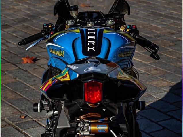 2015-2019 Yamaha YZF R1 Motorcycle Fairings - Blue Yellow Shark Australia
