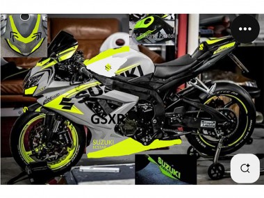 Affordable 2004-2005 Suzuki GSXR 750 Motorcycle Fairings - Grey Lemon Green Black Australia