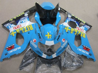 Affordable 2000-2002 Suzuki GSXR 1000 Motorcycle Fairings - Blue Yellow White Black Rizla Australia
