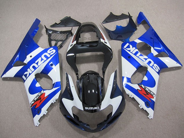 2000-2002 Suzuki GSXR 1000 Motorcycle Fairings - Blue White Black Red Australia