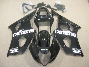 Affordable 2003-2004 Suzuki GSXR 1000 Motorcycle Fairing - Glossy Black White Decal Australia
