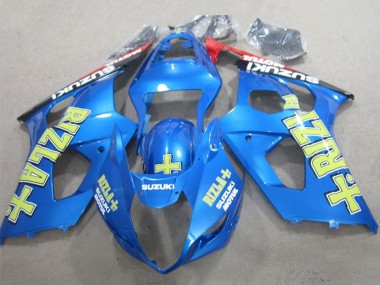 Affordable 2003-2004 Suzuki GSXR 1000 Motorcycle Fairings - Blue Yellow Black Rizla Australia