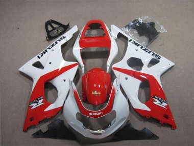 Affordable 2003-2004 Suzuki GSXR 1000 Motorcycle Fairings - White Red Australia