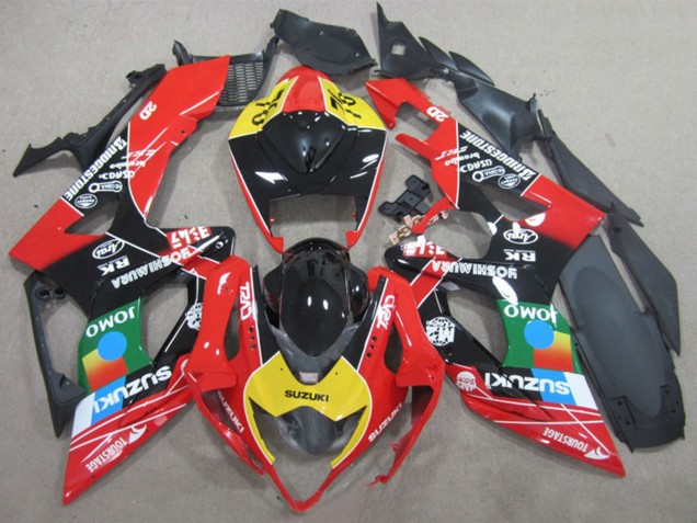 2005-2006 Suzuki GSXR 1000 Motorcycle Fairings - Black Red Yellow Blue JOMO Australia