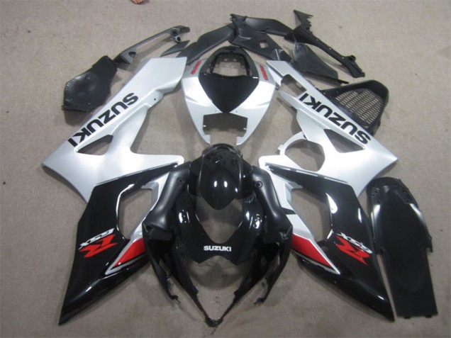 2005-2006 Suzuki GSXR 1000 Motorcycle Fairing - Glossy Black Silver Red Australia
