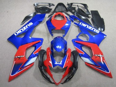 Affordable 2005-2006 Suzuki GSXR 1000 Motorcycle Fairings - Blue Red Australia