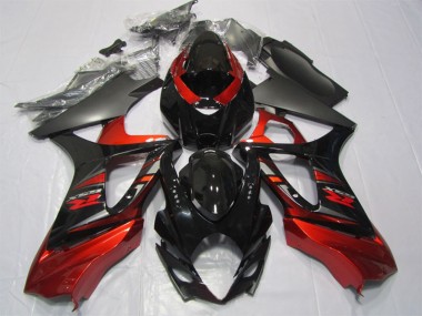 Affordable 2007-2008 Suzuki GSXR 1000 Motorcycle Fairing Kits - Red Glossy Black Australia