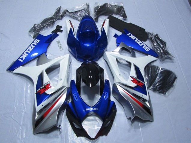 2007-2008 Suzuki GSXR 1000 Motorcycle Fairings - Blue White Red Australia