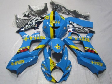 Affordable 2007-2008 Suzuki GSXR 1000 Motorcycle Fairings - Blue Yellow Black Rizla 41 Australia