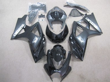 Affordable 2007-2008 Suzuki GSXR 1000 Bike Fairings - Glossy Black Matte Black Australia