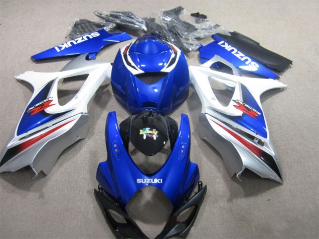 2007-2008 Suzuki GSXR 1000 Motorcycle Fairing - White Blue Black Red Australia