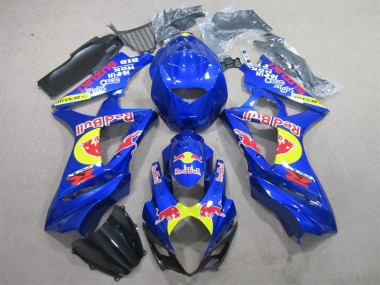Affordable 2007-2008 Suzuki GSXR 1000 Motorcycle Fairings - Blue Yellow Black Red Bull Australia